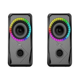 Mikado MD-S26 JOY 2.0 Multimedia 3W-2 Siyah USB RGB Işıklı Gaming Speaker