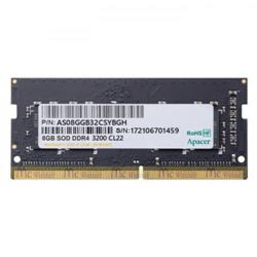 Apacer 8GB (1x8GB) 3200Mhz CL22 DDR4 Notebook SODIMM Ram ES.08G21.GSH Notebook Ram