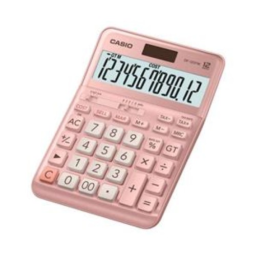 Casio DF-120FM-PK Pembe 12 Hane Masa Üstü Hesap Makinesi