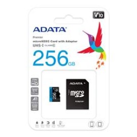 Adata 256GB Premier microSDXC Card with Adapter UHS-I Class10 V10 Hafıza Kartı
