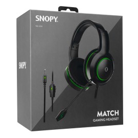 Snopy SN-X51 MATCH Siyah-Yeşil Gaming Kulaklık