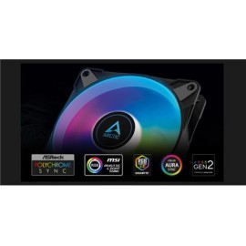 ARCTIC AR ACFAN00231A P12 PWM PST A-RGB 0dB 120mm Siyah Kasa Fanı