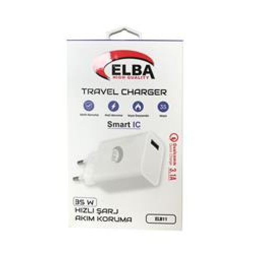 Elba ELB11 Elb-35w USB 35w Hızlı Şarj Akım Koruma EV Şarj Kafa