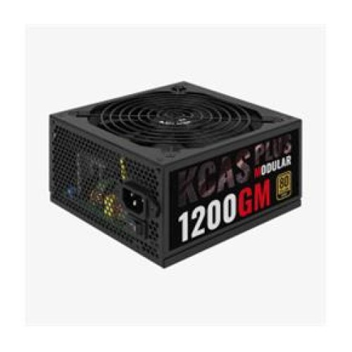 Aerocool-AE KCASP1200GM  KCAS1200GM 1200W 100-240V AC 14cm Fan 80+ Gold Güç Kaynağı