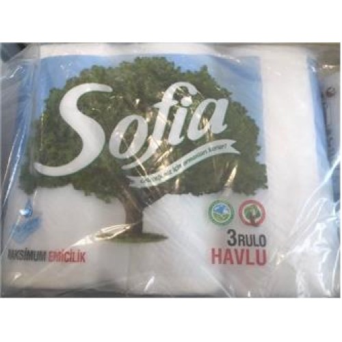 Sofia 500849 3x8 24 Rulo Havlu Kağıt  