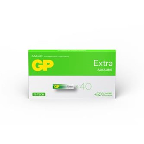 Gp R03 AAA Boy Extra Alkalin İnce Kalem Pil 40lı Paket GP24AXET-2EUECS40