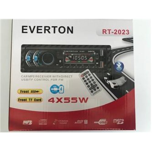 Everton Rt-2023 Bluetooth Tf-Usb Kart Color Lcd Aux Fm 4X55W Kumandalı Oto Teyp