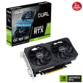 Asus GeForce DUAL-RTX3050-O8G-V2 GDDR6 128Bit DX12 Ekran Kartı