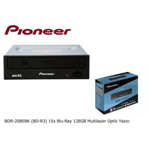 Pioneer BDR-208EBK (BD-R3) 15x Blu-Ray 128GB Multilayer Optik Yazıcı