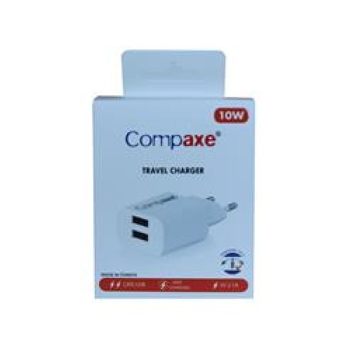 Compaxe CTA-521D 5.2.1a 2USB 10W Usb Ev Şarj Kafa 