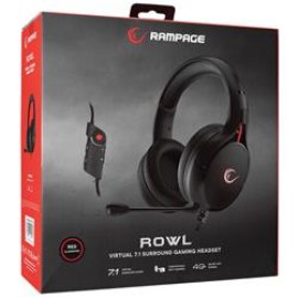 Rampage RM-K57 ROWL Kırmızı Led USB 7.1 Surround Mikrofonlu Oyuncu Kulaklığı