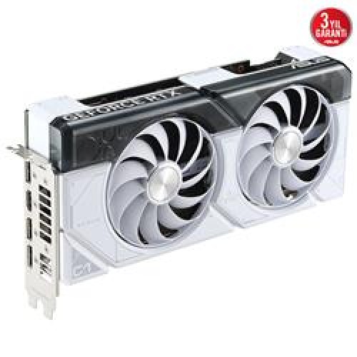 Asus Dual GeForce RTX 4070 OC DUAL-RTX4070-O12G-WHITE GDDR6X 192Bit DX12 DLSS 3 Ekran Kartı