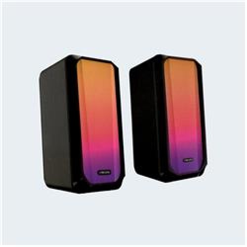 Mikado MD-356 2.0 5Wx2CH RGB Ledli Siyah USB Multimedia Oyuncu Speaker Hoparlör