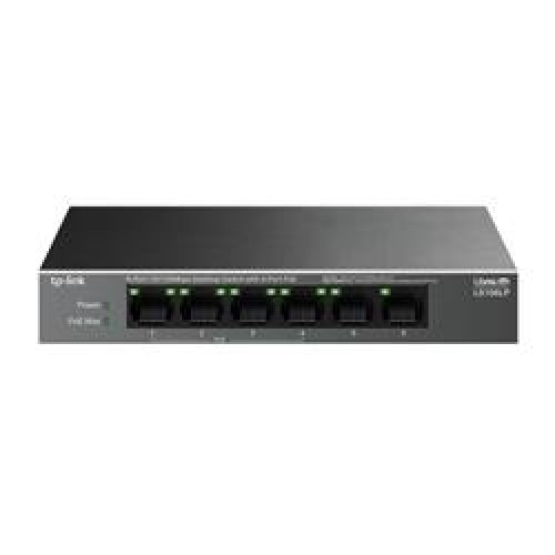 Tp-Link LS106LP 6 Port 10-100 Mbps 4 Port Poe+ 10-100 Mbps Switch Metal Kasa