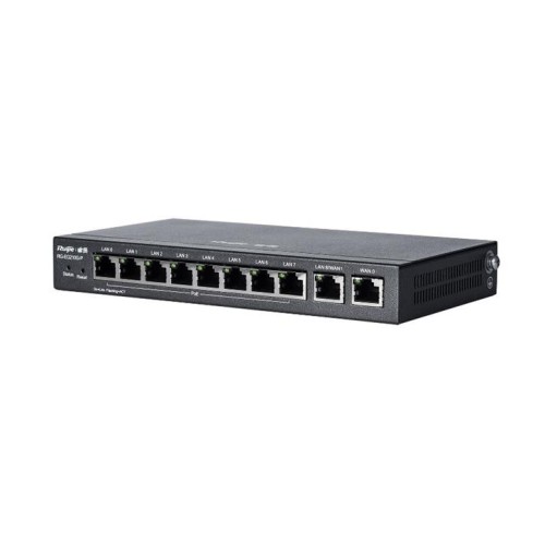 Ruijie-Reyee RG-EG210G-P 8 Port Poe+ 10-100-1000 Mbps Yönetilebilir Switch Çelik Kasa 