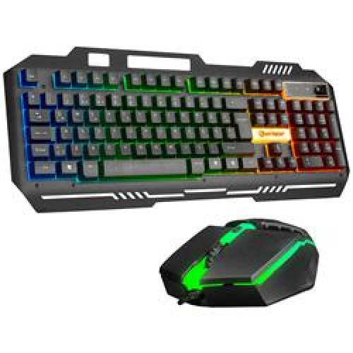 Hytech HKM-X86 QUIN Siyah Usb Gökkuşağı Zemin Aydınlatmalı Gaming Oyuncu Klavye + Mouse Set