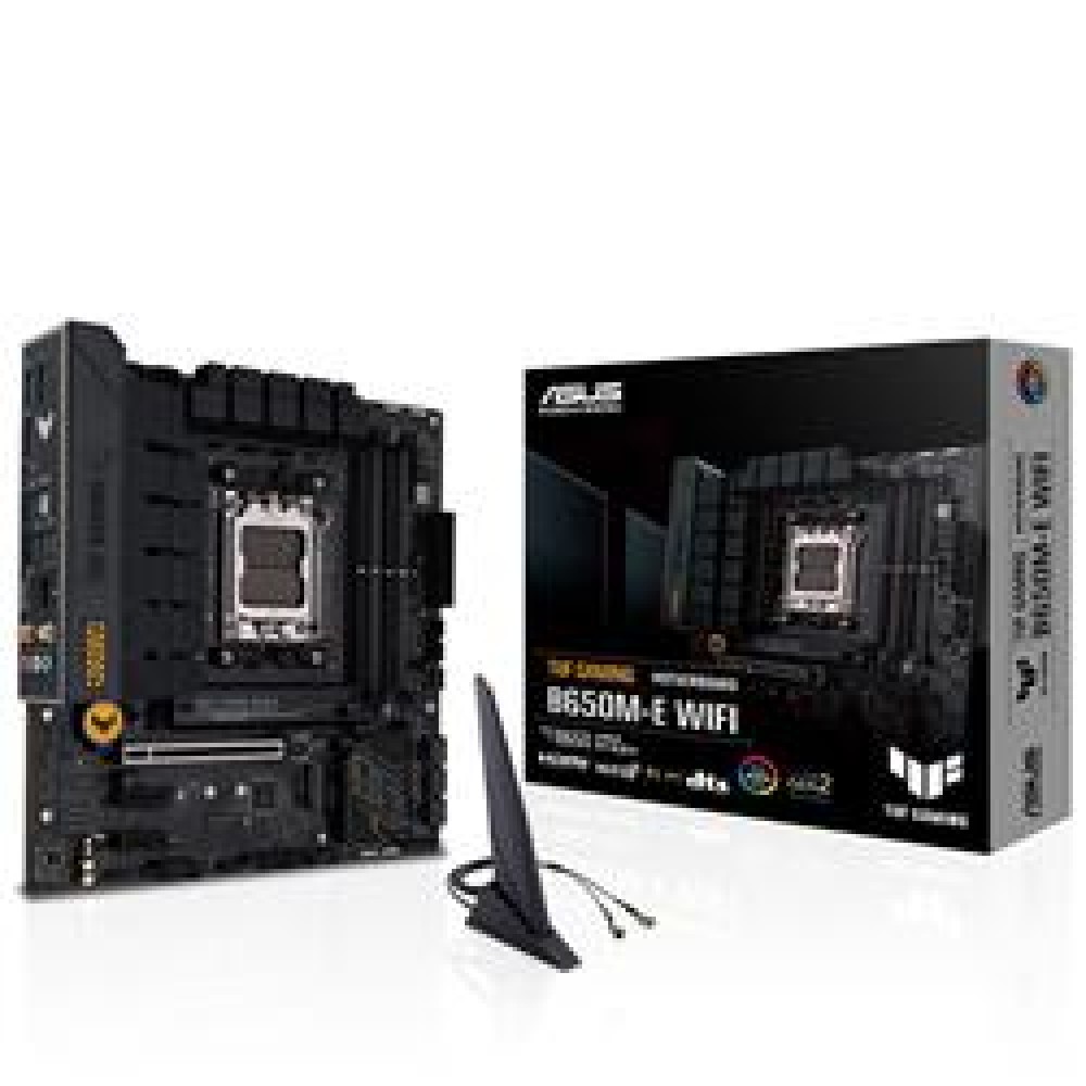 ASUS Tuf Gaming B650M-E WiFi 6400MHz (OC) DDR5 Soket AM5 M.2 HDMI Mini DP mATX Anakart