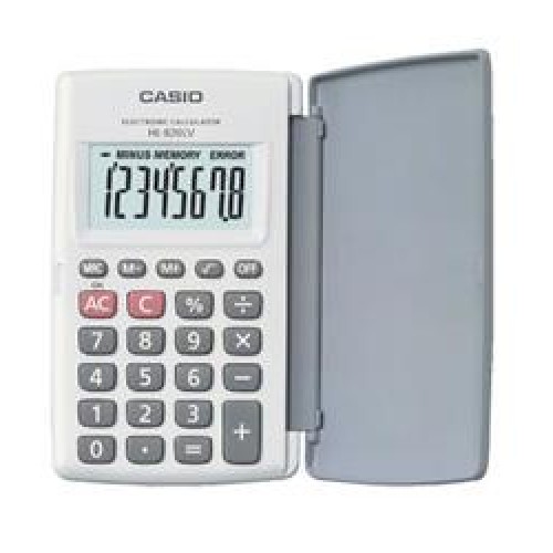 Casio HL-820LV-WE 8 Hane Beyaz Cep Tipi Hesap Makinesi