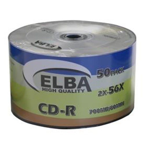 Elba CD-R 700MB-80MIN 56x 50li Shrink