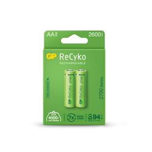 GP AA 2600 mAh Şarjlı Kalem Pil 2'li Paket GP270AAHCEMTR-2GB