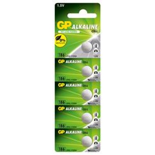 GP GP186-C5 LR43 Alkalin Düğme Pil 5'li Paket