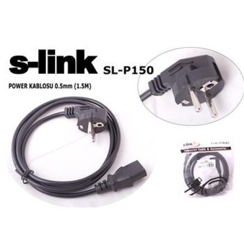 S-link SL-P150 1.5mt 0.50mm Power Elektrik Kablosu