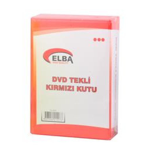 Elba PL-221C Tekli Kırmızı Renkli Standart Dvd Kutusu 