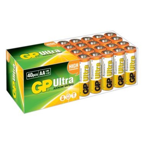 Gp LR6 AA Boy Ultra Alkalin Kalem Pil 40'lı Paket GP15AU-2B40