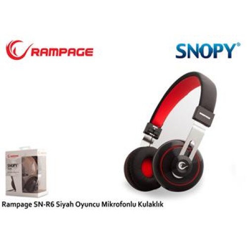 Snopy SN-R6 Siyah Gaming Tek Jacklı Mikrofonlu Kulaklık