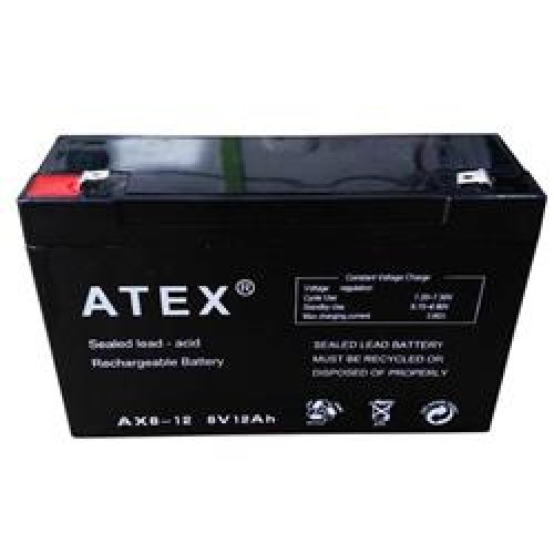 Atex AX-6V 12AH Bakımsız Kuru Akü 