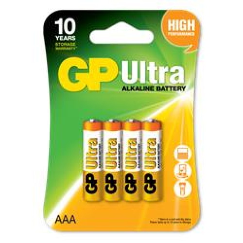 Gp LR03 AAA Boy Ultra Alkalin İnce Kalem Pil 4'lü Paket GP24AUMB-U4