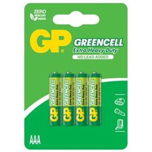 GP Greencel R03 AAA Boy İnce Çinko Kalem Pil 4'lü Paket GP24G-U4