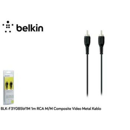 Belkin BLK-F3Y085BF1M 1m Rca m-m Composite Video Metal Kablo