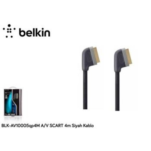 Belkin BLK-AV10005Q4M 4-V Scart 4m Siyah Kablo