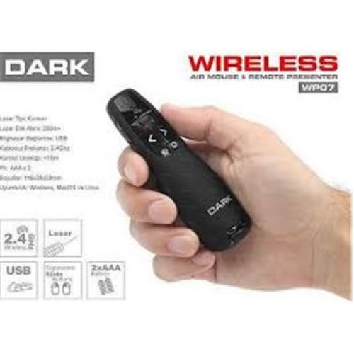 Dark WP07 Kırmızı Lazerli Wireless Presenter