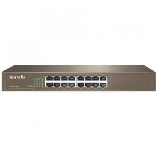 Tenda TEF1016D 16 Port 10-100 Mbps Switch Çelik Kasa Rack Mount