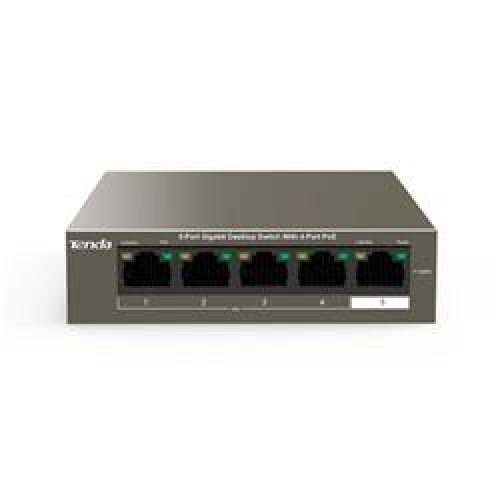 Tenda TEG1105P 5 Port 4 Port Poe+ 10-100-1000 Switch Çelik Kasa Rack Mount