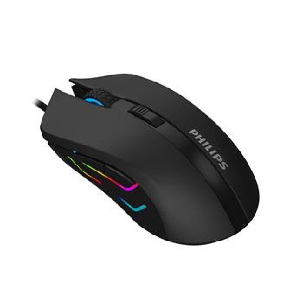 Philips SPK9313 Usb Siyah 800-1200-1600-2400dpi Gaming Mouse 7 Farklı Led Işık