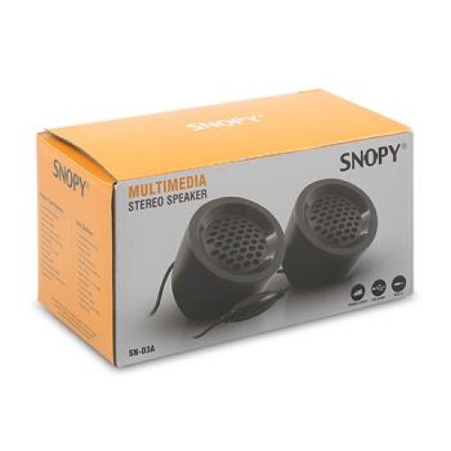 Snopy SN-03A 2.0 Siyah 2Wx2 USB Mini Multimedia Speaker 