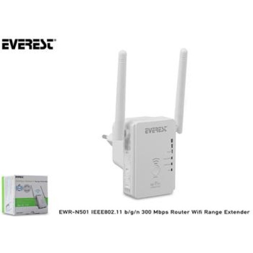 Everest EWR-N501 IEEE802.11 b-g-n 300 Mbps Router Wifi Range Extender