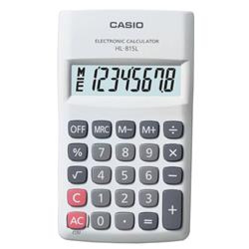 Casio HL-815L-WE 8 Hane Beyaz Hesap Makinesi