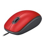 Logitech 910-005489 M110 Kırmızı Silent (Sessiz) Kablolu Optik USB Mouse