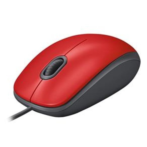 Logitech 910-005489 M110 Kırmızı Silent (Sessiz) Kablolu Optik USB Mouse