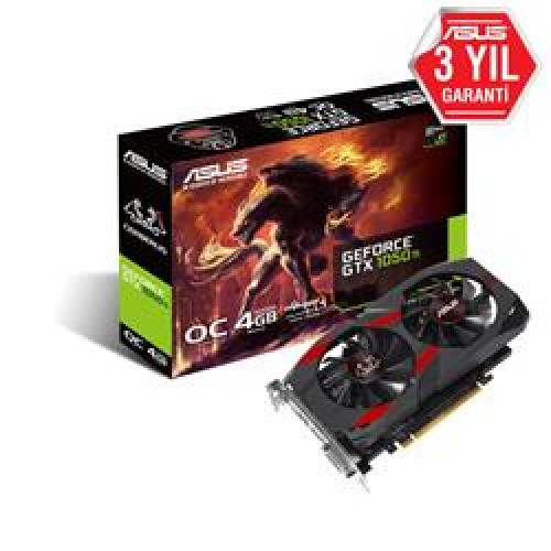 Asus Cerberus-GTX1050TI-O4G 4Gb Gddr5 128-bit 7008 MHz 7680x4320 Dvi-Hdmi-Dp Ekran Kartı