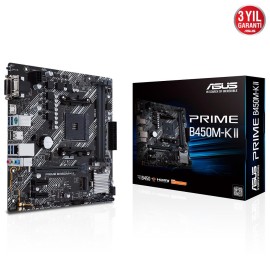 Asus Prime B450M-K II Ddr4 BIOS Flash Back Am4 Anakart