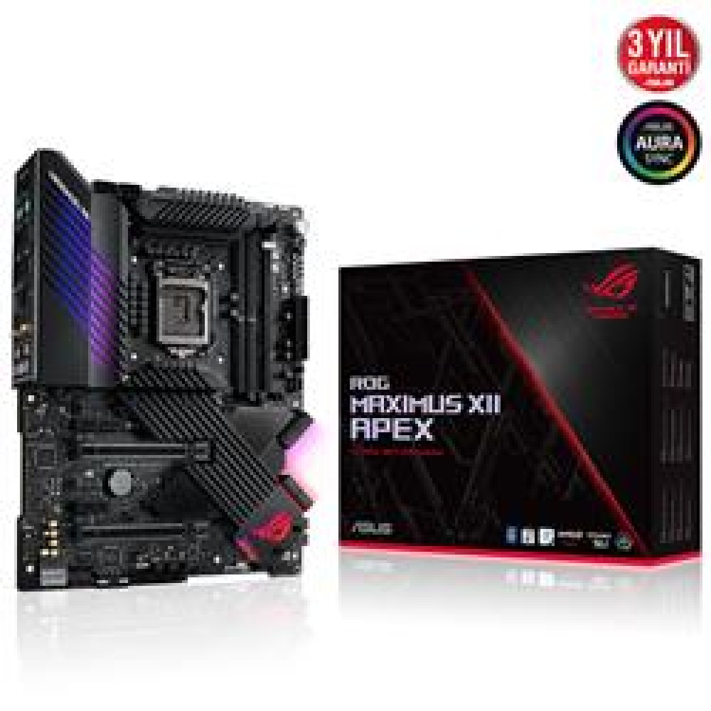 Asus Rog Maximus XII Apex Intel Z490 Lga1200 Ddr4 5000 Atx Armoury Crate Ramcache III Aı OC Anakart