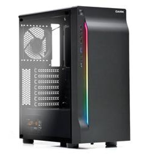 Dark Elegance 500W 80+ Bronze 1xUSB3.0 2x12cm Siyah Fanlı ARGB Şeritli ATX Kasa