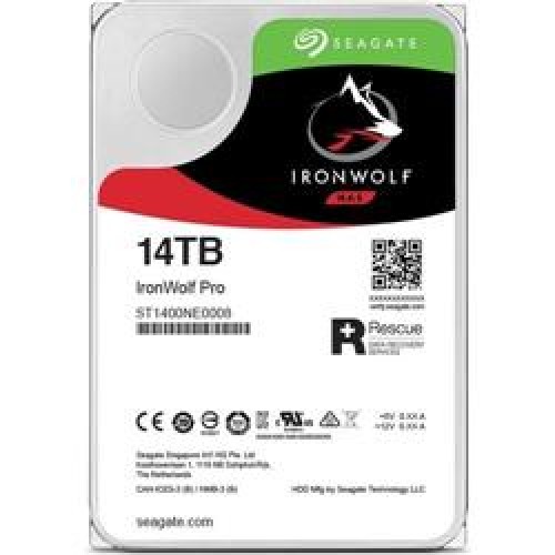 Seagate 14TB IronWolf Pro ST14000NE0008 7200RPM 256MB Cache SATA 6.0GB-s 3.5