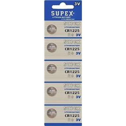 Supex CR1225-C5 3V Lityum Düğme Pil 5'li Paket