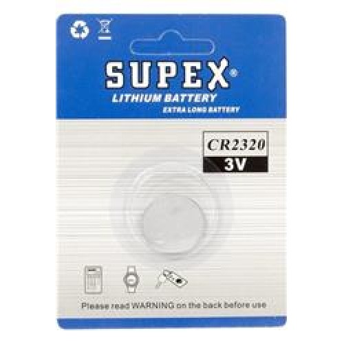 Supex CR2320 3V Lityum Tekli Paket Pil